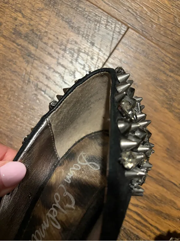Sam Edelman Lorissa Black Spike Studded High Heel Pumps - Image 9