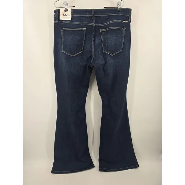KanCan Jeans Womens‎ 15/31 KC6102TD Dark Wash Mid Rise Flare NEW - Image 3