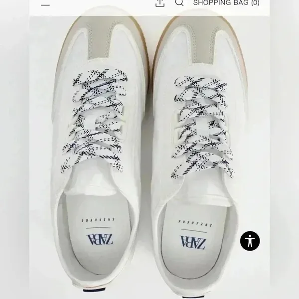 Zara casual womens sneakers size 6 NWT Perfect for a vacation trip or any day - Image 5