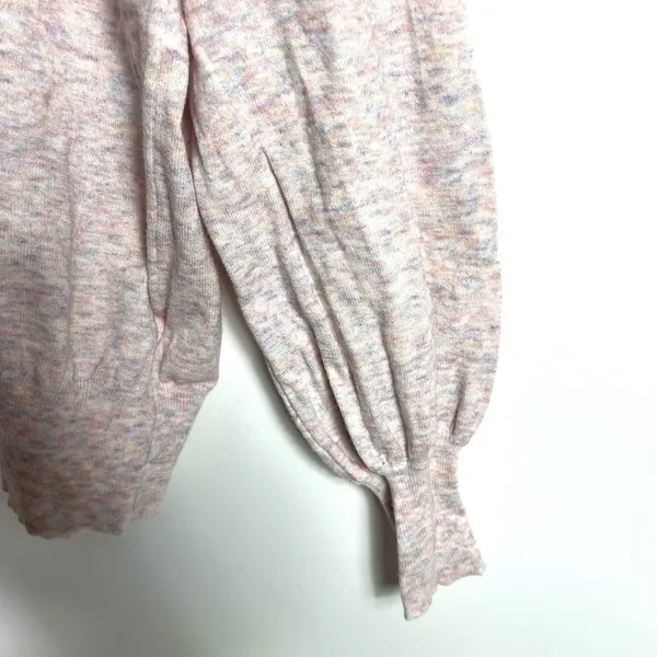 Ella moss multicolored sweater women's Size medium Puff Sleeves Round Neck‎ - Image 6