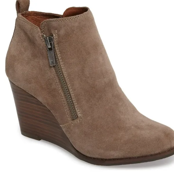 Lucky Brand Brown Suede Ankle Boots - Image 2
