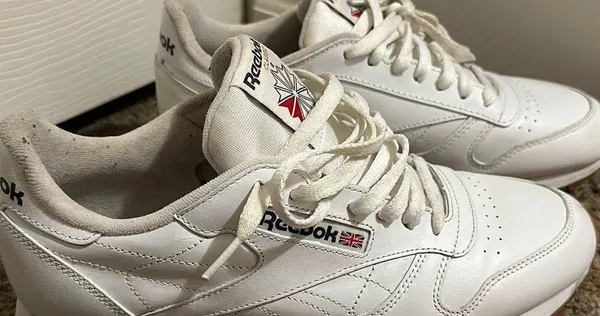 Reebok White Classic Leather Shoe - Image 5