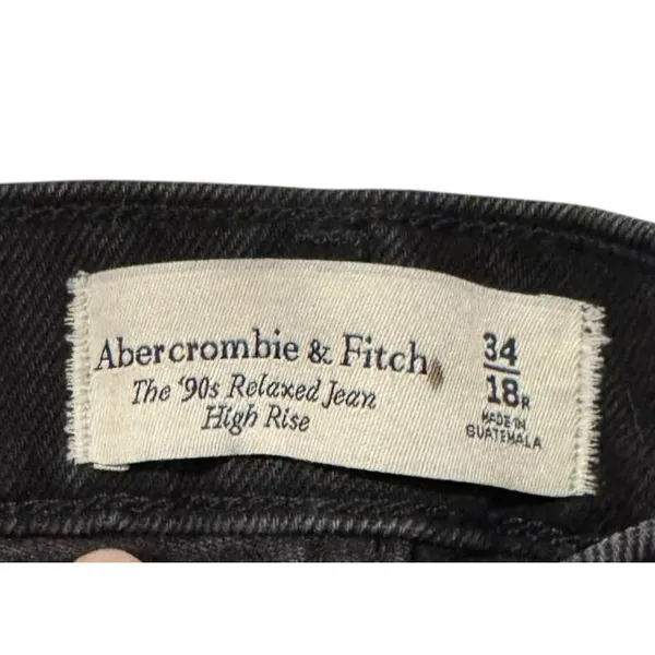 Abercrombie & Fitch Women Jeans‎ '90s Relaxed High Rise Ankle Slits 34/18R NWT - Image 6