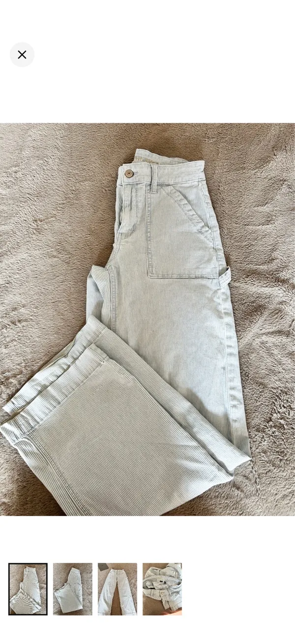 American Eagle Striped Carpenter Pants - Image 2