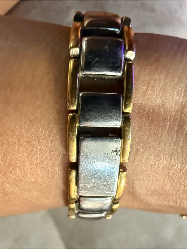 Armitron Women's Two-Tone Gold and Silver Bracelet Watch - Image 4