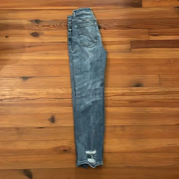 Risen Distressed Denim Blue Jeans Womens Size 3 / 26 - Image 3