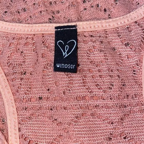 5/$30 🎈 Windsor small pink lace‎ knit tank top - Image 5