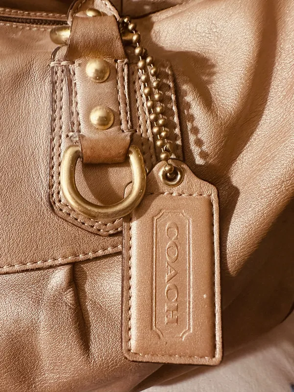 Coach Bag Leather Vintage Shoulder - Image 5