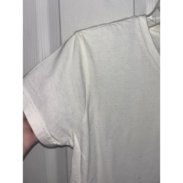 Flawed Y2K Deadstock Ralph Lauren Jeans Co White T-Shirt Flag Logo S - Image 10