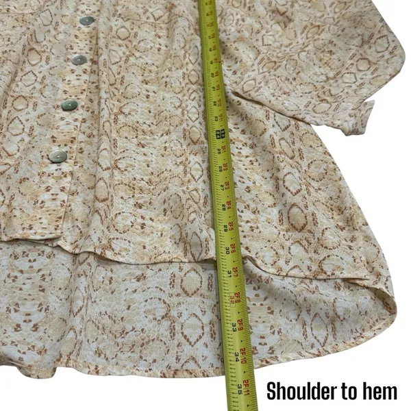 Show me Your Mumu Johns‎ Button Down Shirt in Desert Snake Beach Coastal Size M - Image 13