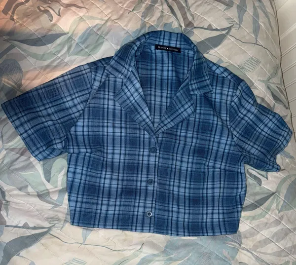 Brandy Melville Blue Plaid Set - Image 7