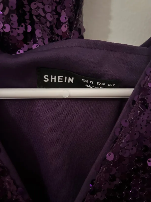 Purple Sequins Shein Romper  - Image 3