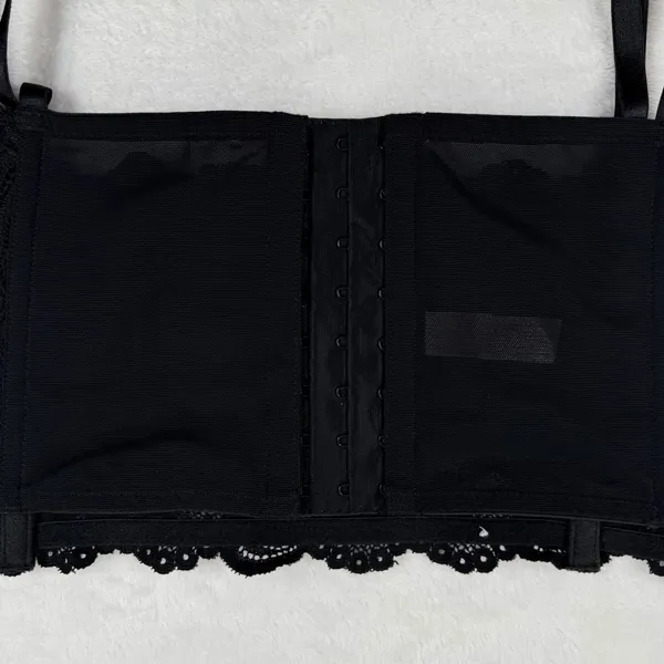 Cacique Black Lace Garter‎ Belt Corset Style Size 18/20 - Image 5