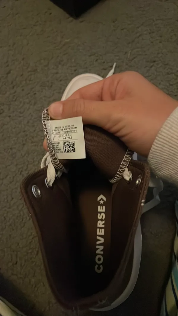 Converse High-Top Platform Sneakers Brown - Image 9