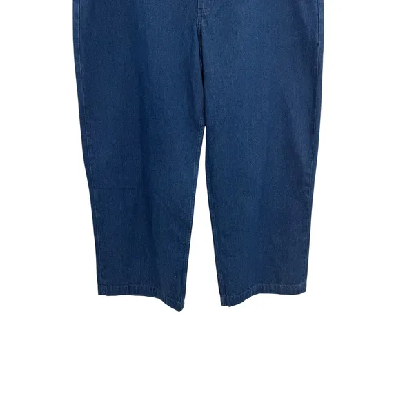 Abercrombie Mid Rise Trouser Jeans Wide Leg Dark Wash Denim‎ Women's 34/18S NWT - Image 3