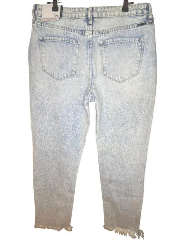 NWT KanCan Light Wash Distressed High Rise Ankle Skinny Denim Jeans - Image 6