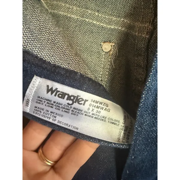 Wrangler Cowboy Cut‎ Slim Fit Jeans Dark Wash Denim 14MWZG 5x30 Womens - Image 2