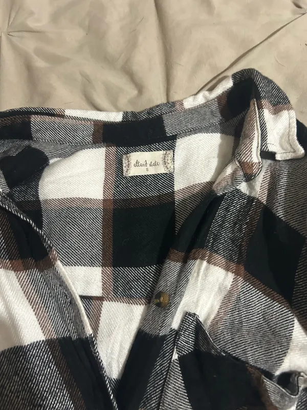 Altar'd State Flannel Plaid Button Shirt - Image 2