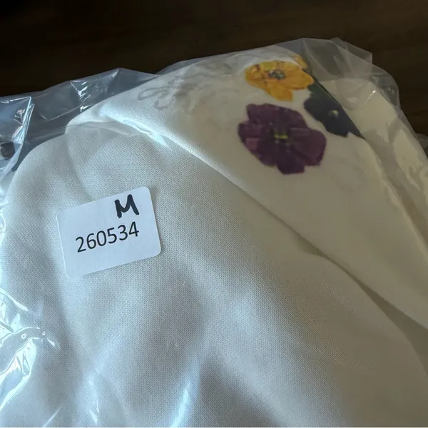 Women's Floral Print Celebration Bottle Mardi Gras Sweatshirt Size M #260534 - Image 6