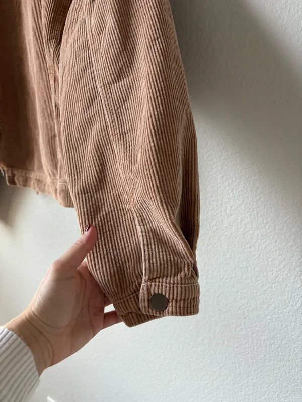 POL Tan Corduroy Denim Jacket - Image 6