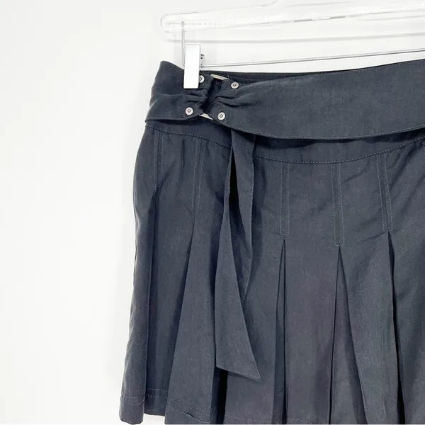 Free People Lost in the Light Pleated Belted Mini Skirt Women's Size 2 Y2K - Image 4