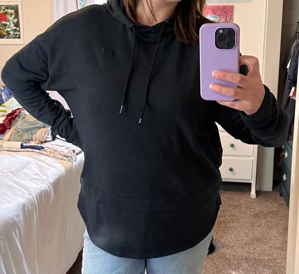 Under Armour Gray Hooded Sweatshirt - Image 6