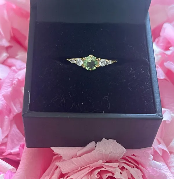 Green sapphire ring - Image 2