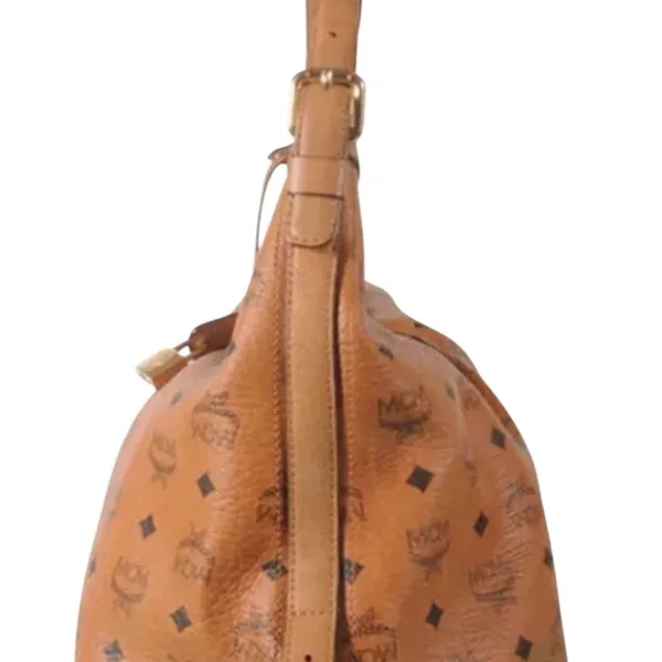 MCM Aren Hobo in Visetos Coated Canvas - Cognac - Image 7