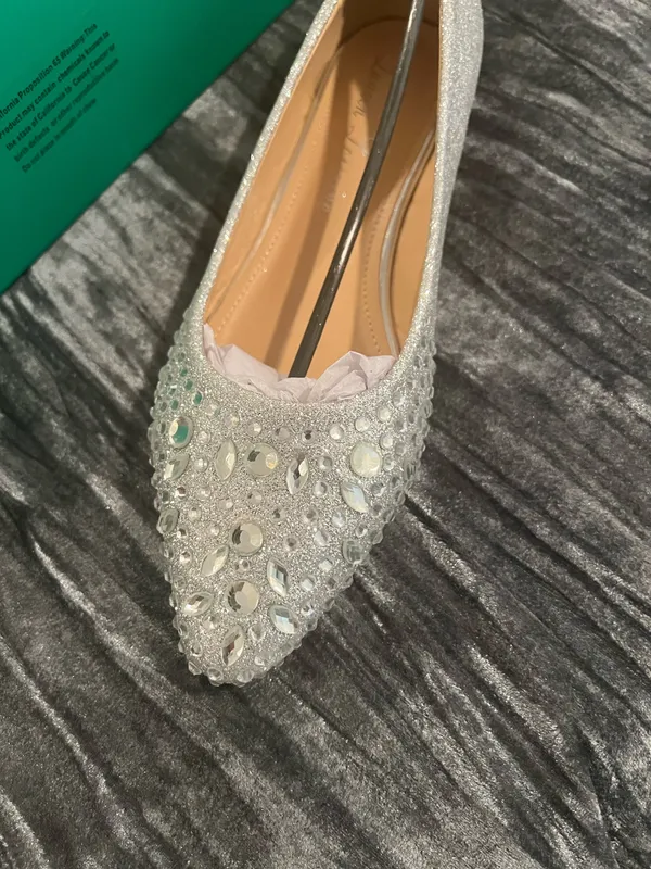 Elegant Silver Women's Flats by Lauren Lorraine - Image 3
