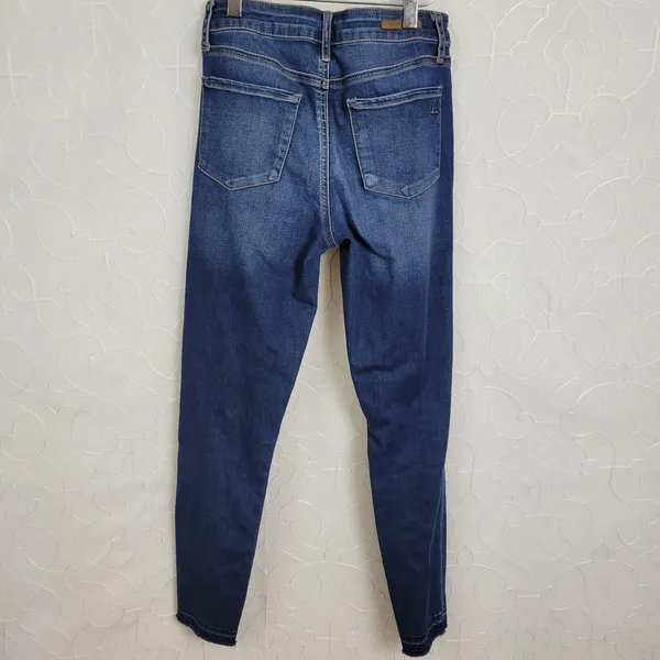 Articles of Society Womens Jeans Size 25 Blue Cropped Mid Rise Skinny Fit Button - Image 2