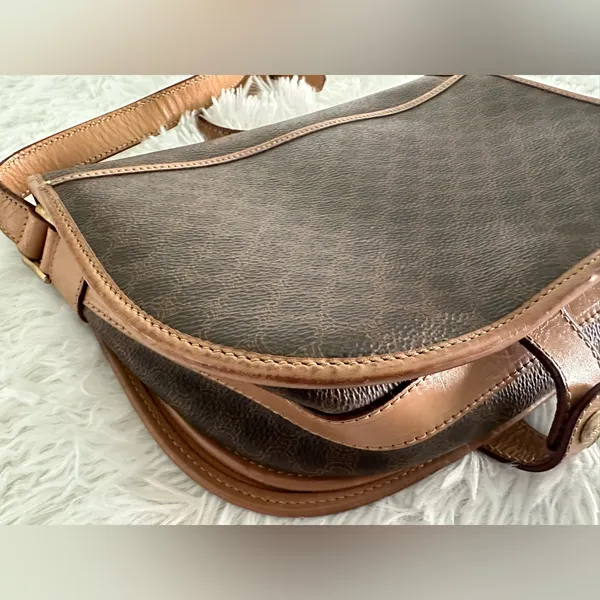 Celine‎ Brown Macadam Crossbody Bag Handbag - Image 8