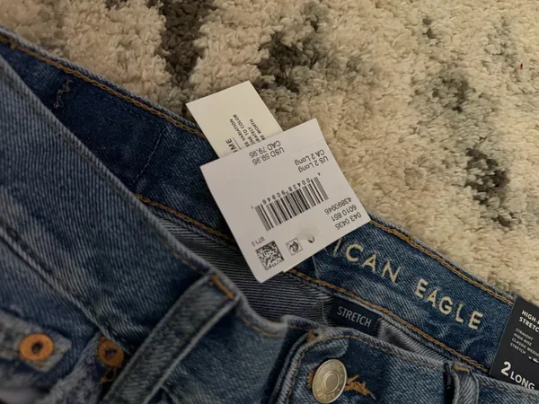 American eagle straight jeans 0 long - Image 3