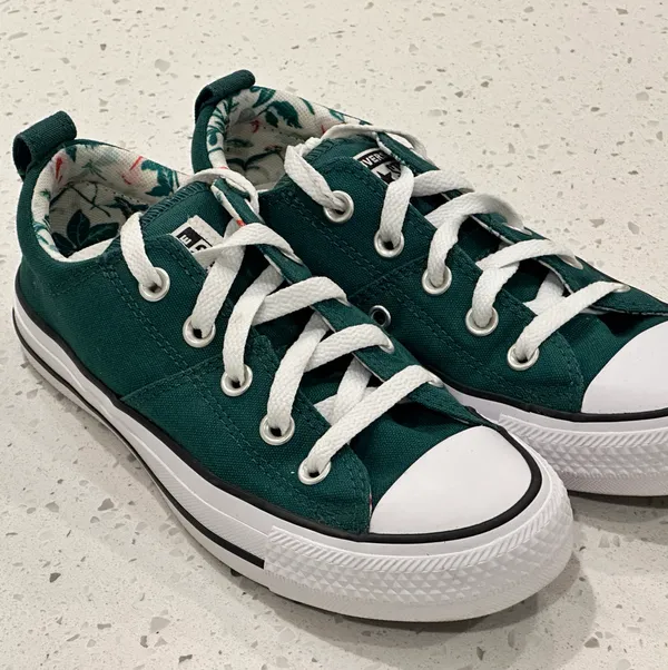 Dark Green Low Top Sneakers - Image 3