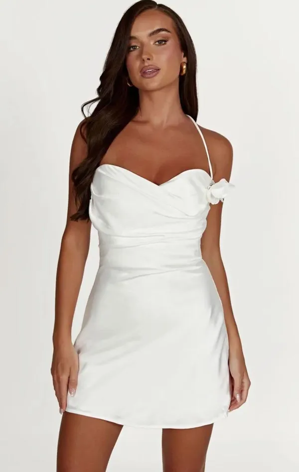 Meshki White Dress - Image 4