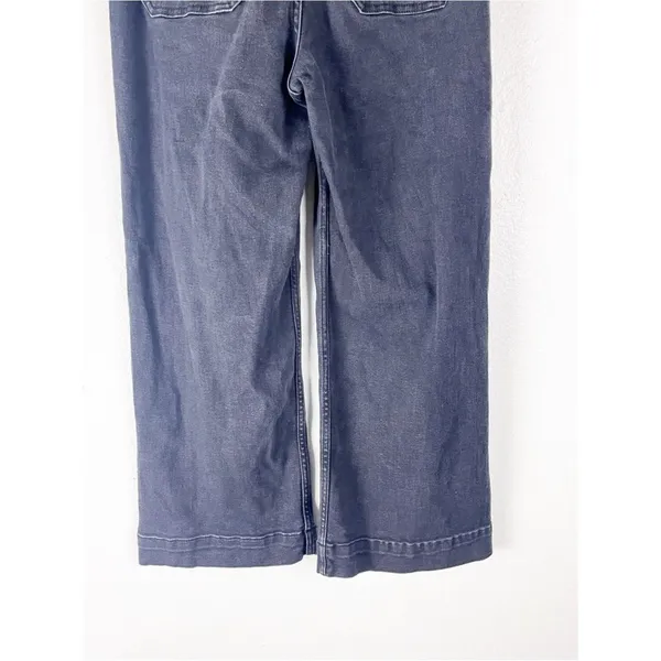 ANTHROPOLOGIE MAEVE The Colette Black Cropped High. rise Wide Leg Jeans 28 Boho - Image 8