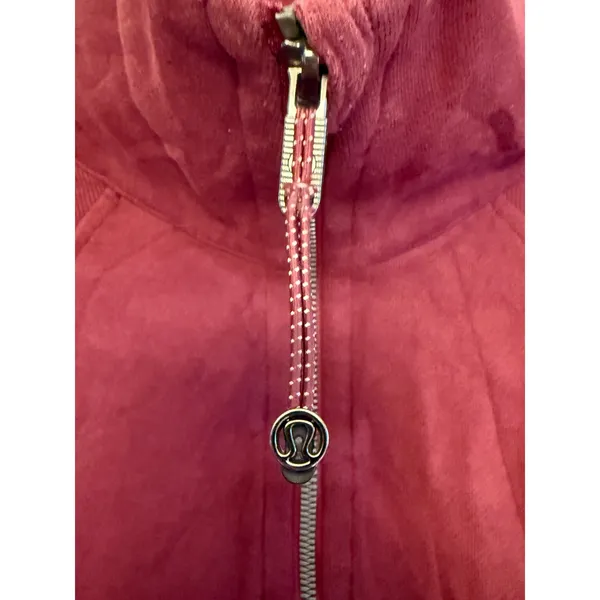 Lululemon Scuba Oversized Half-Zip Hoodie Red‎ Merlot M/L Burgundy Sweatshirt - Image 6