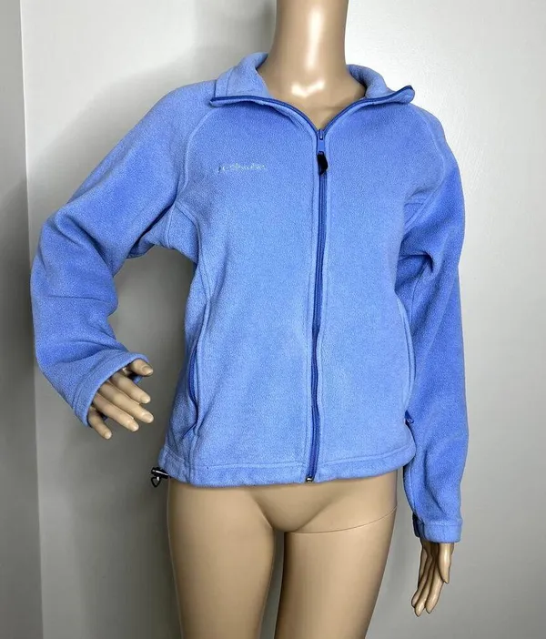 Columbia Blue Full Zip Fleece Jacket - Image 8