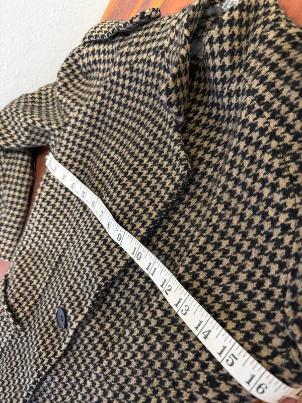 Vintage Herringbone Blazer Sports Suit Jacket unisex 80s 90s business office - Image 5