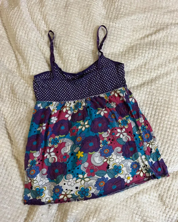 Kirra Collection Medium Floral Purple Tunic - Image 2
