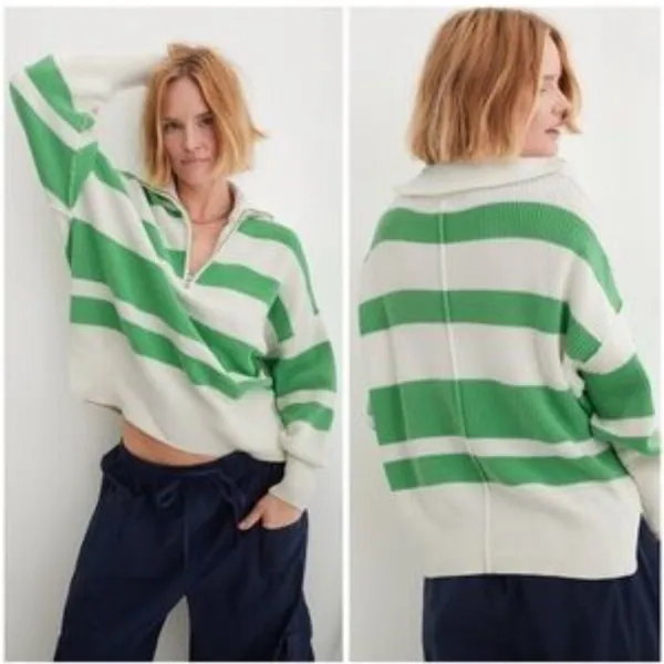 NWT aerie Beyond Quarter Zip Sweater - Image 2