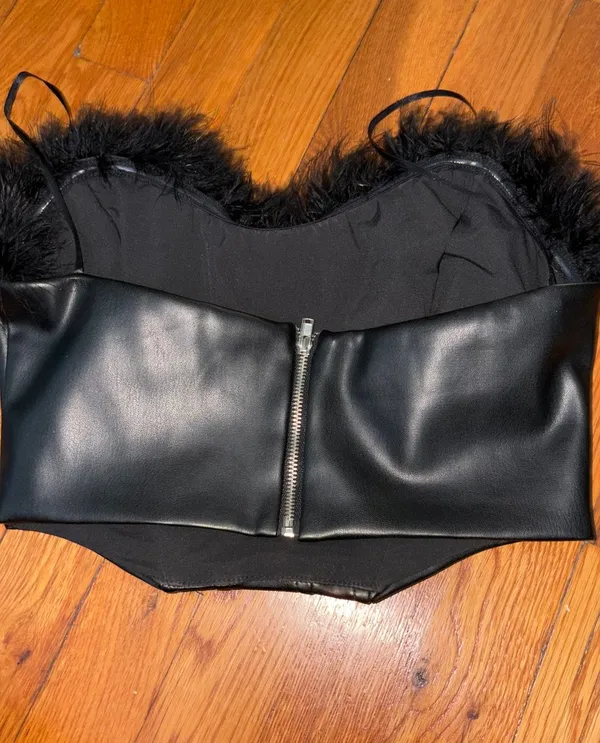 Mustard Seed black corset - Image 2
