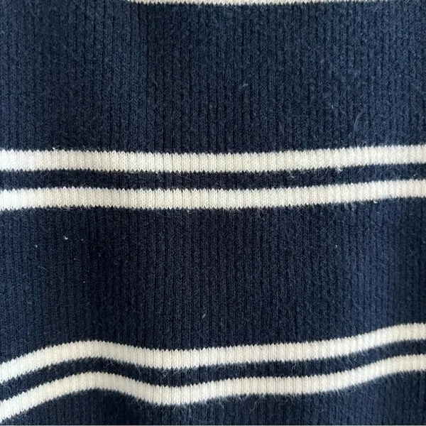 Hollister Blue White Red Thick Ribbed Knit Strappy Back Medium - Image 2