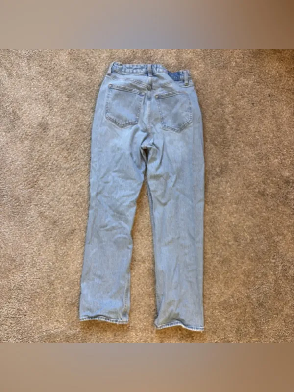 Abercrombie & Fitch Vintage Straight Jeans High Rise 26 2R Distressed - Image 7