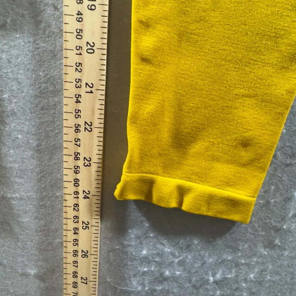 1674 | Alphalete Amplify Seamless Scrunch‎ Workout Leggings Yellow Womens M - Image 4