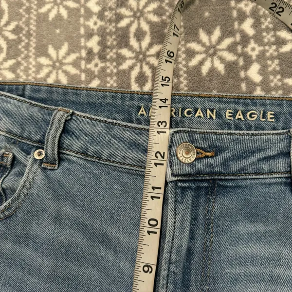 American Eagle Stretch High Rise Mom Jean Sz 18 90s Minimalist Casual‎ Normcore - Image 8
