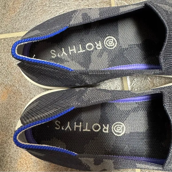 Rothy’s The Original Sneakers Slip On Shoes Camouflage Camo Gray Grey 10 - Image 10