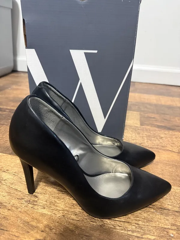 Worthington Black Pointed-Toe Stiletto Pumps Wor Zito 7.5 - Image 6