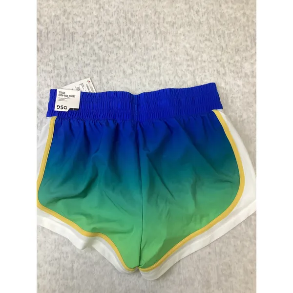 DSG Womens Stride High-Rise Short Blue Ombre Gradient Athletic Running Small NWT - Image 3
