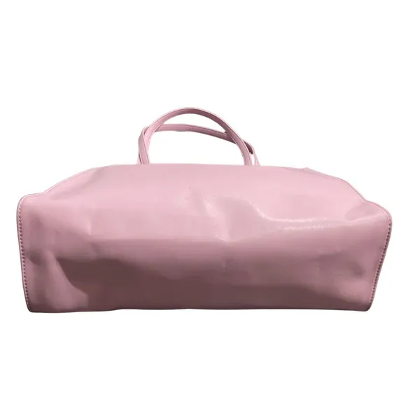 Telfar Shopping Bag Bubblegum Pink Tote Handbag Vegan Leather Crossbody Laptop - Image 4
