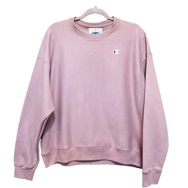 Champion Reverse Weave Sweatshirt Women's 2XL NWT Pink Mauve Crew Neck Pullover - Image 2